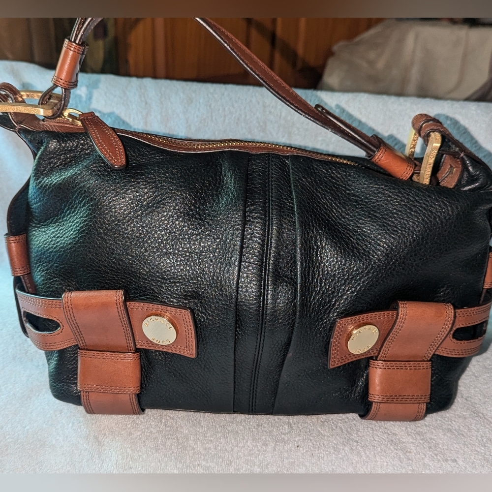 Vintage Michael Kors black and brown shoulder bag.